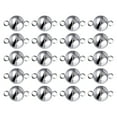 thumbnail image 1 of AMLESO Jewelry Locking Clasp Connector Necklace Making Round 20pcs, 1 of 8