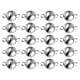 thumbnail image 1 of Cierres para collares, cierres para joyería, cierres para pulseras, collares y pulseras. 20 piezas redondas, 1 of 9
