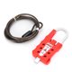 thumbnail image 1 of Bloqueo flexible, cable de acero inoxidable ajustable Bloqueo de cable de seguridad Bloqueo de cable multiuso Diseño exquisito, 1 of 10