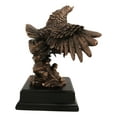 thumbnail image 5 of American Bald Eagle Swooping Towards Water Bronze Electroplated Resin Figurine, 5 of 9