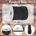 thumbnail image 2 of Uxcell Faux Suede Leather Cord, Leather Lace String for Bracelet Necklace Beading Making DIY Craft Black 2.6mm, 2 of 6