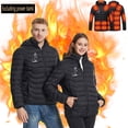 thumbnail image 3 of Qeaghou Unisex Heated Jacket with 21 Heating Zones Lightweight Zip Up Warm Heated Coat USB Charging Hooded Heated Jackets Todays Daily Deals Clearance, 3 of 6
