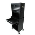 thumbnail image 4 of High Capacity 6-Drawer Rolling Tool Chest with Wheels & Lockable Metal Cabinet - Black, 20.87"W, 220lbs Capacity, Ideal for Garage & Workshop Storage, 4 of 27