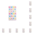 thumbnail image 1 of Vogacara 1 Juego de tiras de uñas de calle de colores decoración Adorable niños DIY PNT-16-04 PNT-16-04 10piezas Vogacara CBP304297, 1 of 6