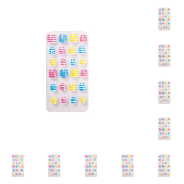 Minnieouse 1 juego de envolturas navideñas para uñas Prensa en las uñas para niños Estilo de dibujos animados PNT-16-04 PNT-16-04 10piezas Minnieouse CBP304297