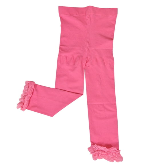Wrapables® Toddler Stretch Leggings with Lace Trim, Watermelon