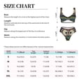 thumbnail image 6 of Wukai Boho Owl Women's Bikini Set Two Piece,wimsuit High Waisted V Neck Twist Front Adjustable Spaghetti Straps Bathing Suit-Large, 6 of 7