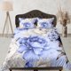 thumbnail image 1 of Azul y Blanco Peonía Azul Doona Cubierta, Floral Colcha Dormitorio Set, 1 of 4