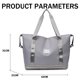 thumbnail image 4 of Bolsa de viaje,Bolsa de fin de semana,Bolsa de mano de lona impermeable para gimnasio,Bolsas de viaje para llevar durante la noche para mujeres con bolsillo húmedo en la manga del carrito,Bolsas de, 4 of 5