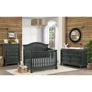 Kingsley Charleston 4-in-1 Convertible Wood Crib in Weathered Woodland