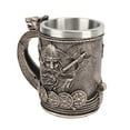 thumbnail image 1 of Viking Coffee Cup, Stainless Steel Liner Mug Hand Painted Resin  For Coffee, 1 of 8