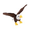 thumbnail image 3 of Juguete de peluche de águila de cabeza blanca de imitación, juguete de fiesta de cumpleaños, animales de decoración para el hogar, adornos de mascota, marioneta de relleno de animales para niños, 3 of 6