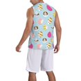 thumbnail image 2 of Sikiie Happy Easter Basketball Jersey Reversible Men's Mesh Athletic Sports Shirts Training Practice S-4XL3X-Large, 2 of 6