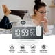 thumbnail image 4 of Reloj despertador de proyección para dormitorio, reloj despertador digital con pantalla LED, radio FM, reloj ruidoso con pantalla LED, pantalla de temperatura y humedad, 4 of 8