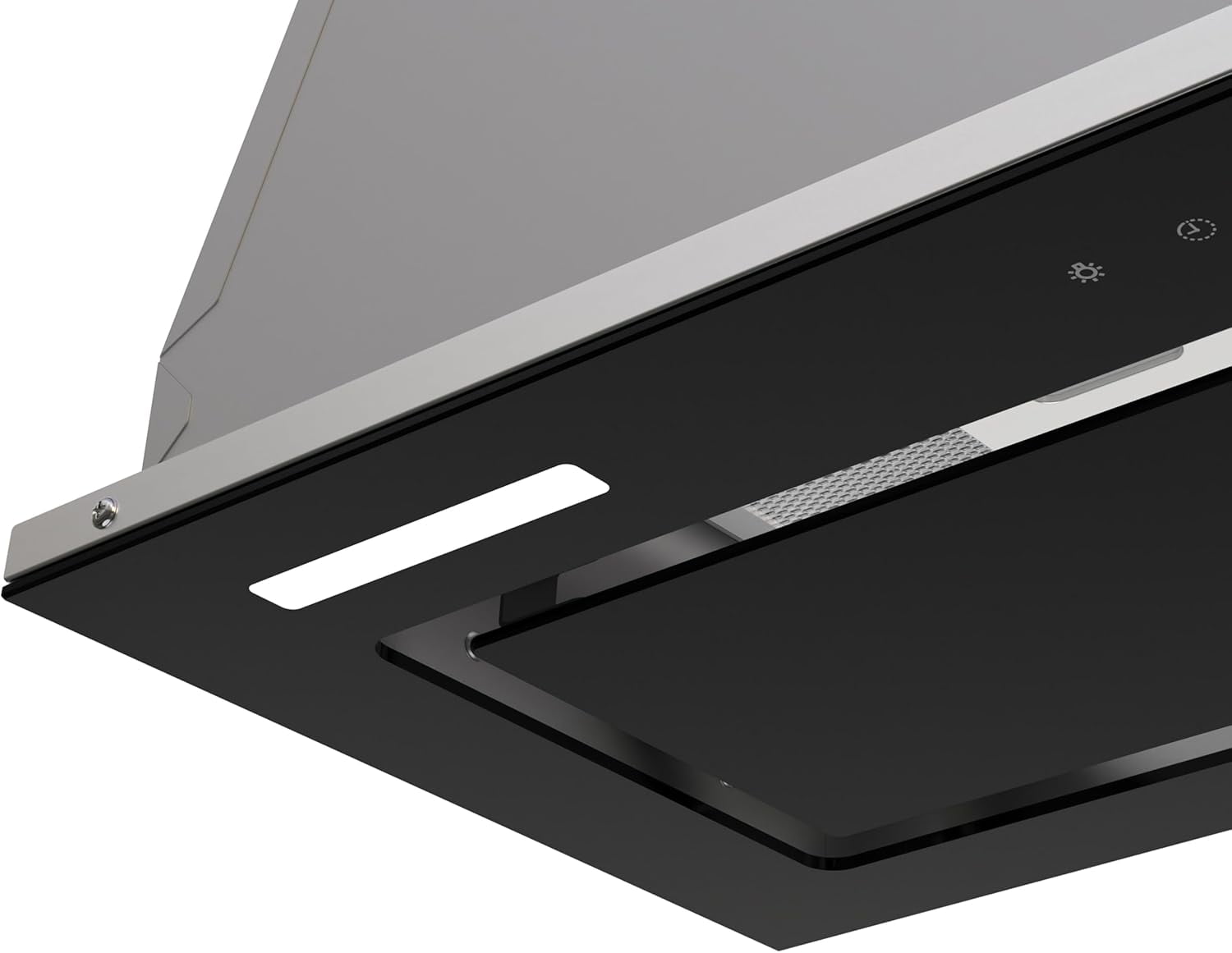 Streamline 36 in. Isernia Ductless Insert 350 CFM Range Hood in Glossy Black with Mesh Filters, Touchpad Control, LED Lights