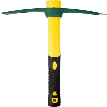 

SHZHCX Ideal Heavy Duty 1.4Lbs Forged Pick Mattock Hoe with Efficient 15 Inch Fiberglass Handle - Durable and Heavy Duty Tool for Weeding Digging Gardening - Perfect Pickaxe for Camping