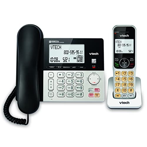 Teléfono con cable/inalámbrico VTech VG208 DECT 6.0 con contestador automático