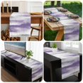 thumbnail image 6 of Purple Gray White Table Runner 72 Inches Long, Retro Country Abstract Mottled Texture Kitchen Coffee Dining Table Decoration for Home Party Birthday Wedding Home Decor 18x72 Inches, 6 of 8