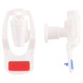 thumbnail image 3 of Water Dispenser Replacement Push Type White Plastic Tap Faucet 2 Pcs, 3 of 5