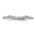 thumbnail image 3 of Solid 14k White Gold Engagement Lab Grown Diamond Wedding Band Ring Size 9 (.23 cttw.), 3 of 8