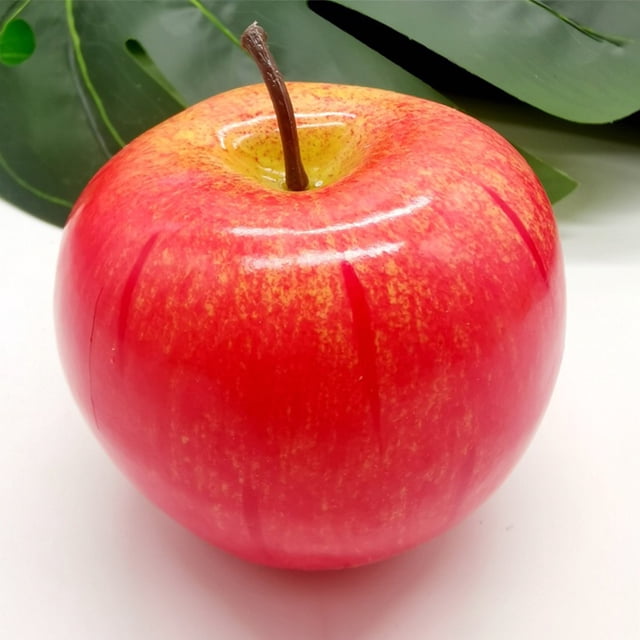 Houderco 2Ud De Manzana Artificial Para Escenarios Fotográficos Y Exhibiciones Realistas