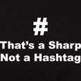 thumbnail image 3 of CafePress - Sharp Not Hashtag T Shirt - Women's Traditional Fit Dark T-Shirt, 3 of 4