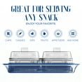 thumbnail image 4 of Elle Decor Acrylic Blue Tray w/ 6 Clear Bowls, Condiment Dishes, Serving Bowls, or Buffet Server, BPA Free, Perfect for Fruit, Appetizers, Chip & Dip, 4 of 8