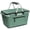 Green, variant on Collapsible Black Insulated Picnic Basket Tote Bag 27L Large Grocery Market Cooler