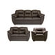 thumbnail image 1 of Sala de Piel Genuina, Sofa, Love y Sillón, 3 Piezas, Mod. Toscana, Chocolate, 1 of 8