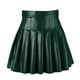 thumbnail image 4 of Faldas plisadas Prolriy para mujer, falda plisada de moda para mujer, falda de cuero de cintura alta, falda corta elegante de color sólido, faldas de mujer verde XL, 4 of 6