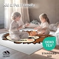 thumbnail image 4 of ODIKA 5'x7' Machine Washable Non-Slip Area Rug, Adorable Hedgehog Latch Project For Family Needlework Fun High Traffic Rug, Brown, 727594, 4 of 5