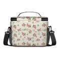 thumbnail image 3 of Lunch Box Pioneer Flower Floral Print Pattern Insulated Lunch Bag for Women Men,Medium Leakproof Lunchbox Cooler Bag Adjustable Strap,10 X 6.7 X 8 Inches, 3 of 6