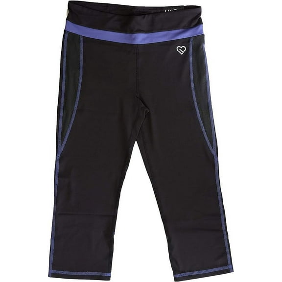 Aeropostale Body Mapped Crop Leggings, Purple, Large