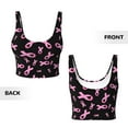 thumbnail image 5 of Lsque Breast Cancer Awareness Printed Women'S Sports Bra, Compression, Moisture Wicking, High-Impact Sports Bra For Women,Supportive sports bra-Medium, 5 of 9