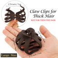 thumbnail image 5 of 5Pcs Octopus Hair Clips Matte Hair Clips Octopus Hair Claw 3.15" Large Hair Claw Clips for Women Strong Grip Non-slip Jaw Clips for Thick and Medium Hair Big Claw Hair Clips Hair Accessories, 5 of 7