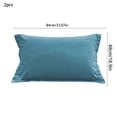 thumbnail image 2 of 2pc Microfiber Pillowcase Set – Moisture-Wicking, Wrinkle-Resistant, Non-Slip, Soft Velvet Feel, Hair-Friendly, Vegan-Friendly, Ideal for Restful Sleep, 2 of 5