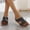 Black, variant on BONIXOOM Black Sandals Women Clearance Slip-On None V-Day Casual Summer Walking Shoes Women Yellow Size 7