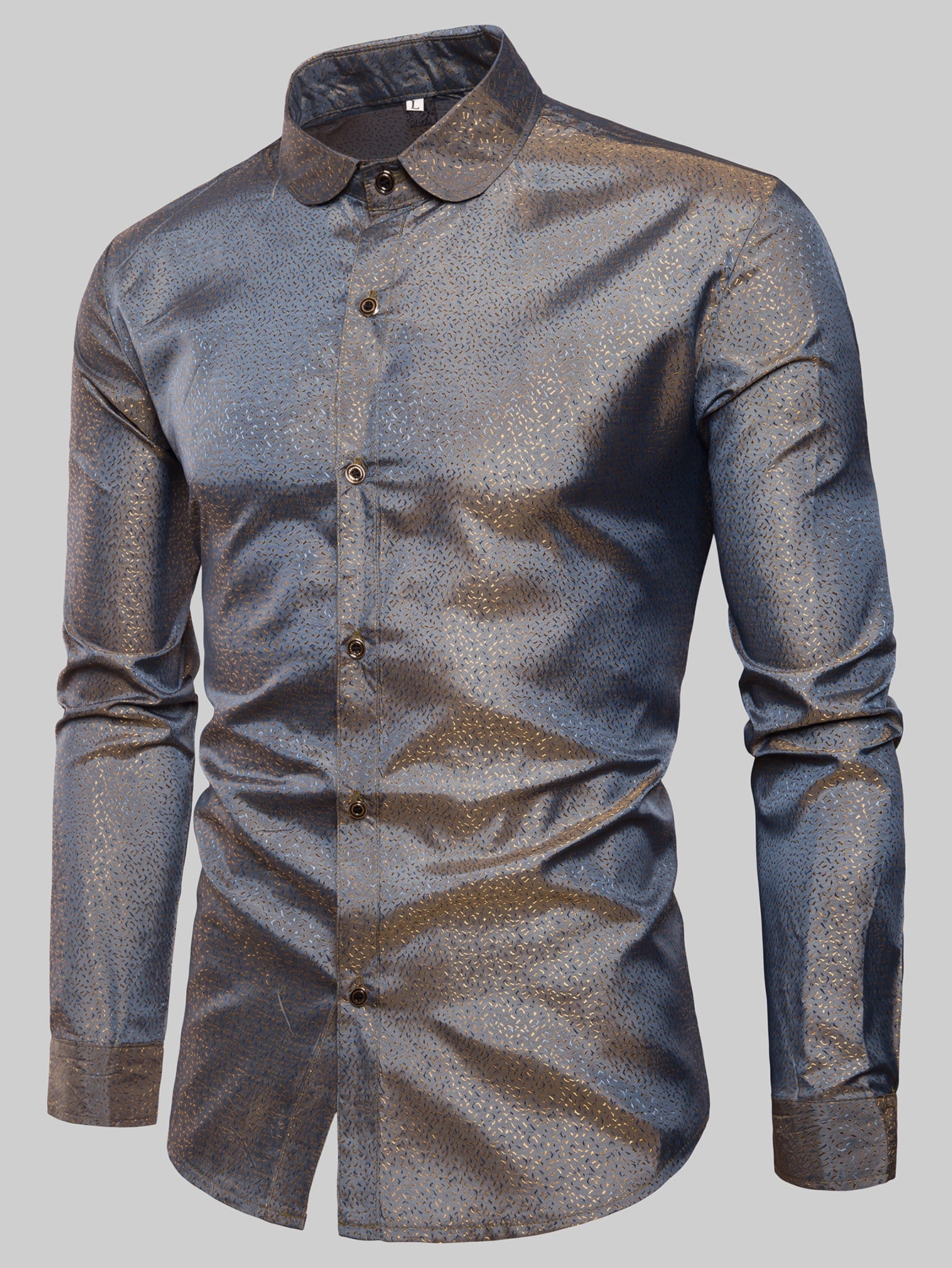 Men's Long Sleeve Deluxe Denim Shirt 