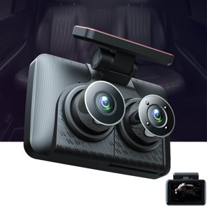 WIFI Dash Cam Avant et Arrière 1080P FHD, Caméra Dash pour les voitures avec 4 Affichage de pouce complet HD Vision nocturne grand angle, Caméra de voiture avec garde de stationnement d'enregistrement boucle