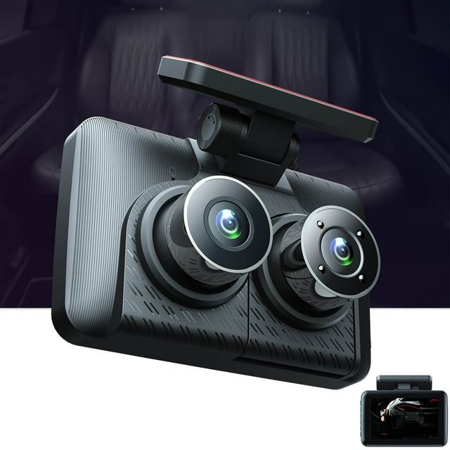 Binmer WIFI Version Dash Cam Front And Rear,1080P FHD Dash Camera For Cars ,4inch Display Full HD Wide Angle Car Camera With Night Vision,Loop Recording
