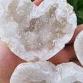 thumbnail image 4 of 1 Piece (1.97-2.76 inches) Natural Crystal Heart Stone Gel Ball White Crystal Gel Raw Stone Mineral Specimen Mini Treasure Bowl Decoration, 4 of 5