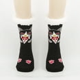 thumbnail image 3 of DHFJKG Women Winter Thick Slipper Socks With Grippers Cute Cat Print Non Warm Fuzzy Socks Christmas Gifts Comfort Sock, 3 of 3