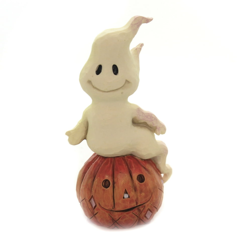 Jim Shore MINI GHOST AND PUMPKIN Polyresin Halloween 6004329 Walmart