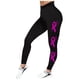 thumbnail image 4 of MKLEKYY Leggings con estampado de cintura alta para el Mes de la Prevención del Cáncer de Mujeres, Leggings de ejercicio para levantamiento de pesas, pantalones de yoga (3), 4 of 4