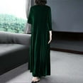 thumbnail image 5 of Prolriy Robe en Velours pour Femmes Printemps et Automne Nouvelle Robe Longue en Velours Doré Européenne et Américaine à Col Rond Fin pour Femmes 2025 Vert TTTG, 5 of 5