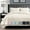 Coconut Milk, variant on Swift Home 3PC Reversible Diamond Stitch Lightweight Quilt & Sham Set, Navy, King/Cal King