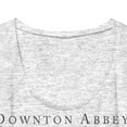 thumbnail image 4 of Downton Abbey Heathered Gray Scoop Neck Junior Women's T-Shirt (XL), 4 of 5