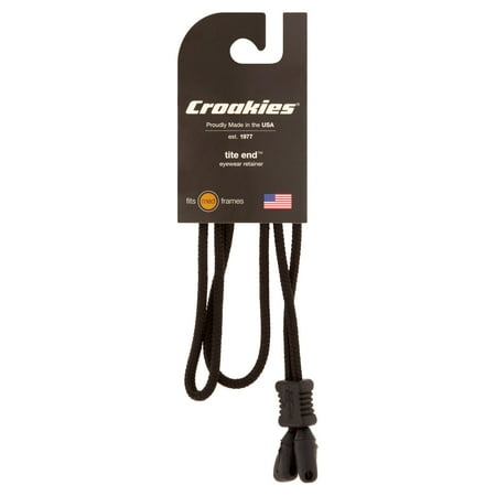 Croakies: Tite End Eyewear Adjustable Black Retainers, 1 Ct