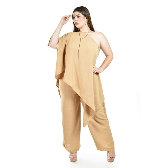Set asimetrico multiformas Roman Fashion /Tallas Extras, 4368 (Cafe) cafe 42