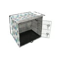 thumbnail image 6 of Owl Dog Crate Cover, Fantasy World Themed Ghost Creatures with Colorful Dots and Stars, Easy to Use Pet Kennel Cover Small Dogs Puppies Kittens, 7 Sizes, Deep Sky Blue Multicolor, by Ambesonne, 6 of 6